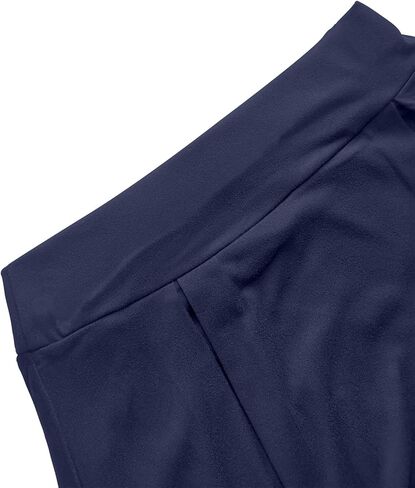 Women High Waisted Pleated Skort Casual Blue Mini Skirt with Built in Shorts for Daily Wear Workout Gift Her in Saudi Arabia