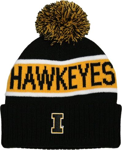 Unisex College Warrior Knit Hat with Pom in Kuwait