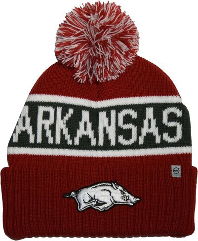 Unisex College Warrior Knit Hat with Pom in Kuwait