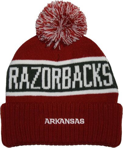 Unisex College Warrior Knit Hat with Pom in Kuwait