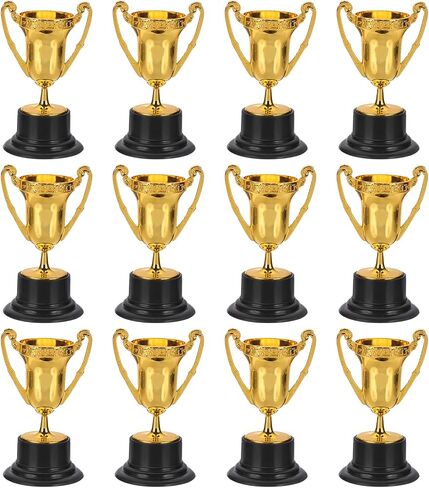 PATIKIL Mini Trophies, Award Trophy Cups Plastic Small Trophies Award for Sports Tournament Party Favors in Saudi Arabia