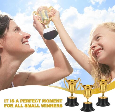 PATIKIL Mini Trophies, Award Trophy Cups Plastic Small Trophies Award for Sports Tournament Party Favors in Saudi Arabia