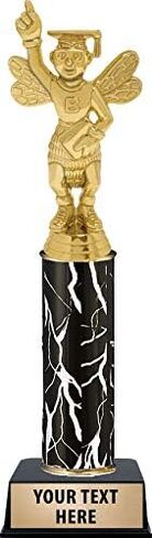 Crown Awards Spelling Bee Trophies, Personalized Black Lightning Spelling Bee Trophy, Custom Engraving Included Prime in Saudi Arabia