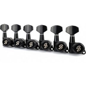 موالفات جيتار قفل كورية الصنع، 6 مضمنة، نسبة تروس 20:1، أسود، طراز عتيق مع أدوات تثبيت، BSJ07LK2 in Kuwait