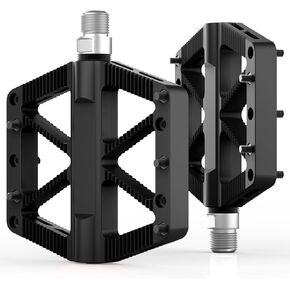 دواسات الدراجة، دواسات الدراجة الجبلية MTB BMX، دواسات دراجة 9/16 بوصة، مركب نايلون خفيف الوزن غير قابل للانزلاق، دواسات متينة تحمل منصة تحمل in Kuwait