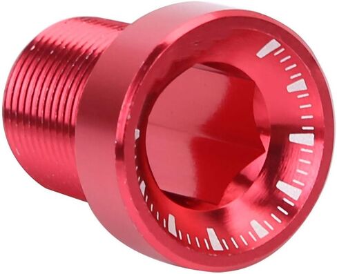 Crank Arm Bolt, M15*19mm Splined Bottom Bracket Bolts BB Axis Screws (Red) in Saudi Arabia