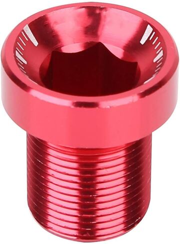 Crank Arm Bolt, M15*19mm Splined Bottom Bracket Bolts BB Axis Screws (Red) in Saudi Arabia