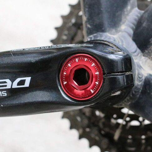 Crank Arm Bolt, M15*19mm Splined Bottom Bracket Bolts BB Axis Screws (Red) in Saudi Arabia