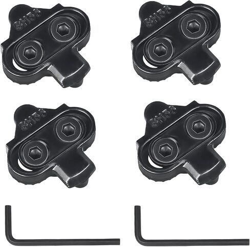 2 Pairs Bike Cleats Compatible with Shimano MTB SPD Pedals,SH56 Multi-Release & SH51 Single-Release Bike Cleats Replacement Part for SPD Cleats Cycling Shoes with 2 Hexagonal Wrenchs in Saudi Arabia