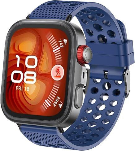 Lamshaw متوافق مع Huawei Watch Fit 4 Pro Bands، سوار معصم بديل من السيليكون مع إبزيم معدني متوافق مع Huawei Watch Fit 4 Pro، Fit 4، Fit 3 in Kuwait