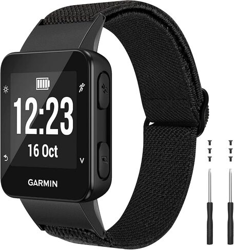 NotoCity لـ Garmin Forerunner 35 Band، حزام ساعة بديل مرن مضفر بحلقة فردية لـ Garmin Forerunner 35 in Kuwait