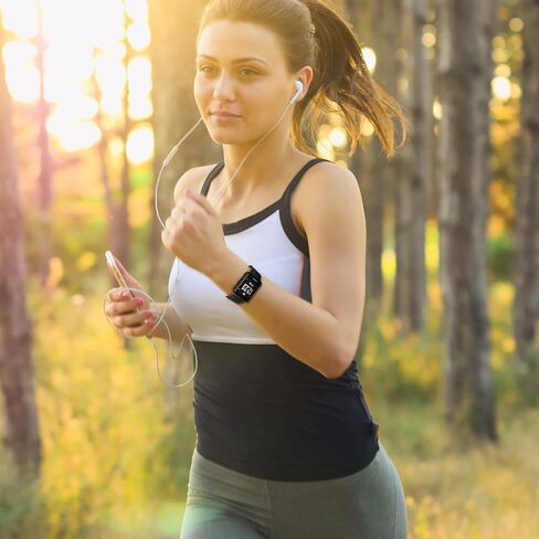 NotoCity لـ Garmin Forerunner 35 Band، حزام ساعة بديل مرن مضفر بحلقة فردية لـ Garmin Forerunner 35 in Kuwait