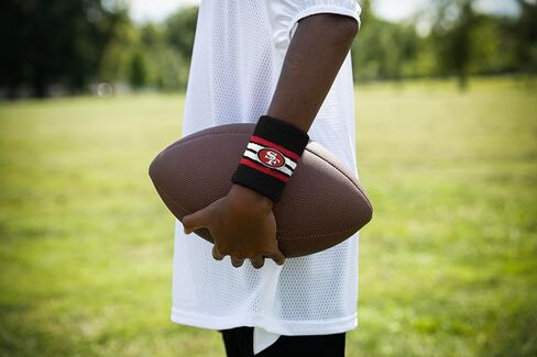 For Bare Feet NFL Officially Licensed Team Logo Headband & Wristband Combo Pack Team Color OSFM in Saudi Arabia