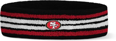 For Bare Feet NFL Officially Licensed Team Logo Headband & Wristband Combo Pack Team Color OSFM in Saudi Arabia