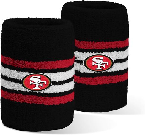 For Bare Feet NFL Officially Licensed Team Logo Headband & Wristband Combo Pack Team Color OSFM in Saudi Arabia