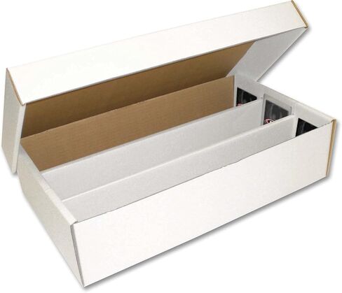 BCW Super Shoe Storage Box – 3 Pack | Cardboard Organizer for Trading, Gaming & Collectible Use | Holds 3,000 Standard or 600 3x4 Toploaders | Assembly Required in Saudi Arabia
