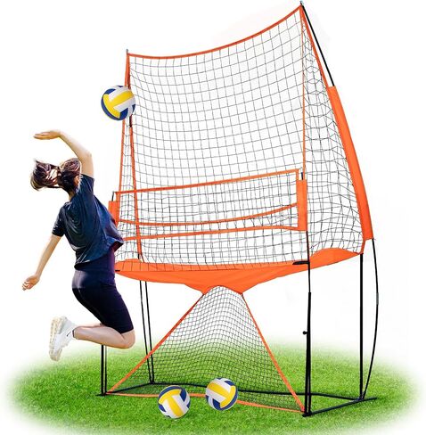 LBH® - Volleyball net for Backyard, Volleyball Training Equipment Outdoor & Indoor, Volleyball Practice Net, Trainer Equipment for Kids and Adult, Hitting Trainer nets rebounder in Saudi Arabia