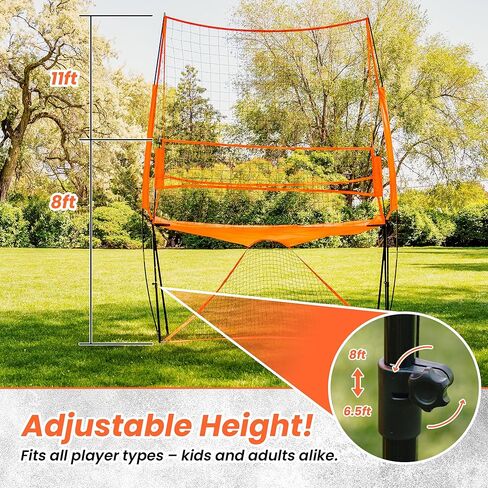 LBH® - Volleyball net for Backyard, Volleyball Training Equipment Outdoor & Indoor, Volleyball Practice Net, Trainer Equipment for Kids and Adult, Hitting Trainer nets rebounder in Saudi Arabia