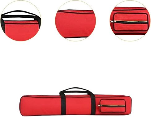 Pool Cue Carrying Case Snooker Cue Storage Pouch, Billiards Accessories 7 Hole Billiard Rod Storage Bag Billiard Pool Cue Bag in Saudi Arabia