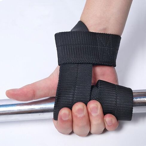 A Pair of Lifting Wrist Straps for Weightlifting, Gym, Bodybuilding, Deadlift, Strength Training - Men & Women in Saudi Arabia
