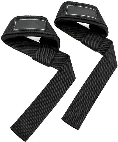 A Pair of Lifting Wrist Straps for Weightlifting, Gym, Bodybuilding, Deadlift, Strength Training - Men & Women in Saudi Arabia