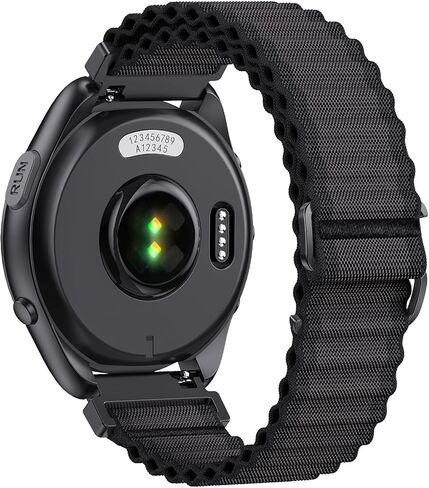 سوار ساعة من النايلون مقاس 20 ملم سريع الإصدار لـ Garmin Forerunner 165/245/55 in Kuwait