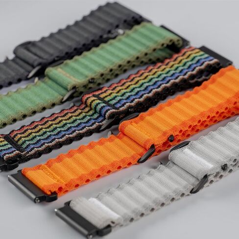 سوار ساعة من النايلون مقاس 20 ملم سريع الإصدار لـ Garmin Forerunner 165/245/55 in Kuwait