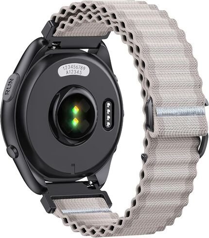 سوار ساعة من النايلون مقاس 20 ملم سريع الإصدار لـ Garmin Forerunner 165/245/55 in Kuwait