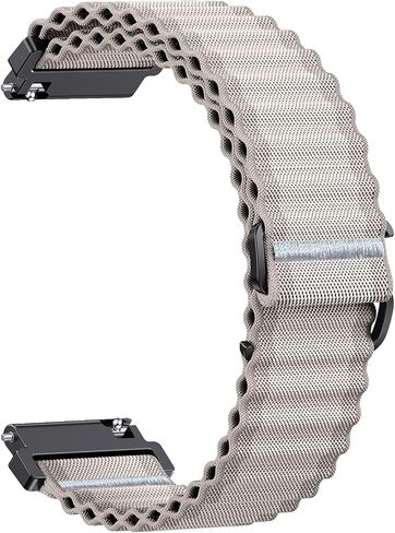 سوار ساعة من النايلون مقاس 20 ملم سريع الإصدار لـ Garmin Forerunner 165/245/55 in Kuwait