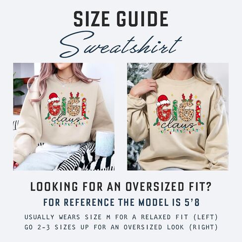 Gigi Christmas Sweatshirt - Gigi Claus Sweatshirts for Women, Crewneck Sweater, Xmas Gifts for Women, Mom, Grandma in Saudi Arabia