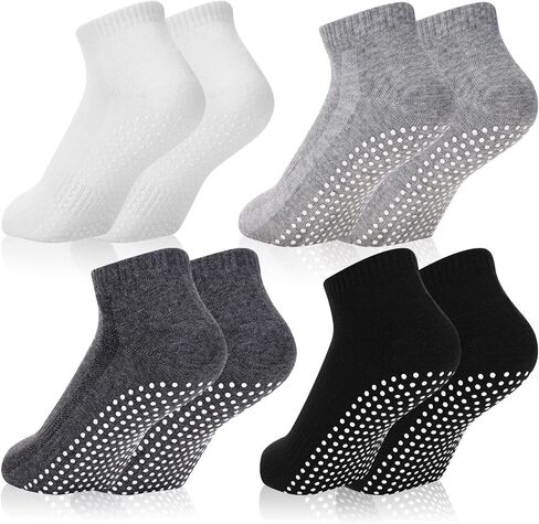 10 أزواج من جوارب البيلاتس للنساء والرجال، مضادة للانزلاق لليوجا وكرة القدم القطنية ومقابض ترامبولين للمستشفى المنزلي in Saudi Arabia