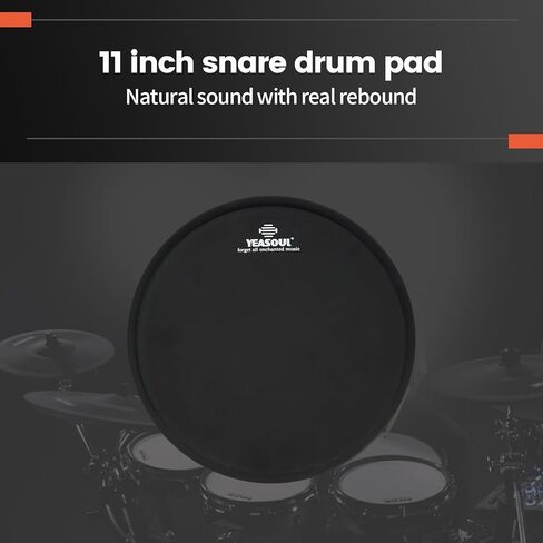Practice Drum Pad, 4 Surfaces Drum Practice Pad, Silent Practice Pad for Drumming with Different Playing Surface with 1 Pairs Drum Sticks (Style 1) in Kuwait