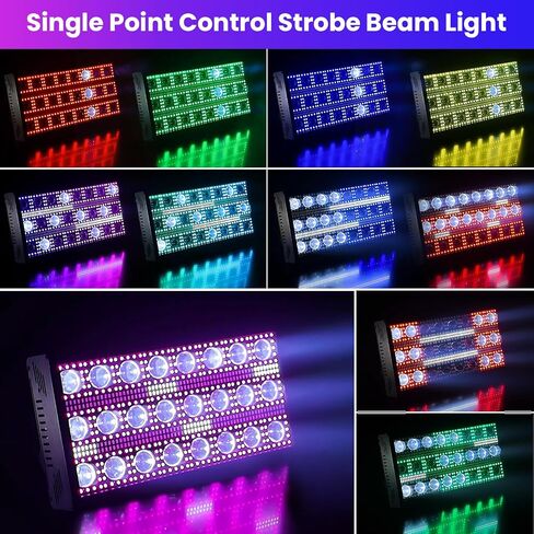 Betopper LF2405 300w Matrix Beam LED Strobe Effect Lights، أضواء المسرح تغسل LED Strobe Light، إضاءة مسرح فلاش كبيرة فائقة السطوع، DMX Dj Strobe Lights للحفلات نادي ديسكو عيد الميلاد إلخ in Kuwait