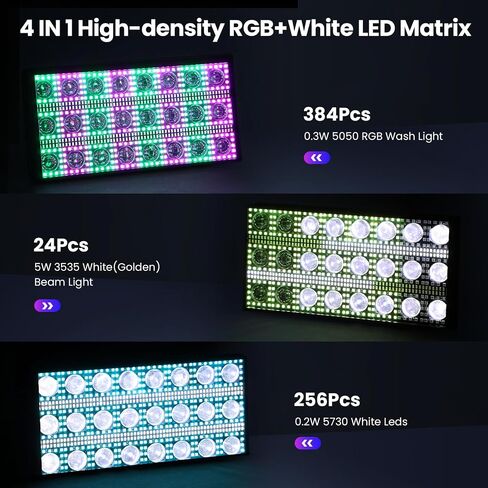 Betopper LF2405 300w Matrix Beam LED Strobe Effect Lights، أضواء المسرح تغسل LED Strobe Light، إضاءة مسرح فلاش كبيرة فائقة السطوع، DMX Dj Strobe Lights للحفلات نادي ديسكو عيد الميلاد إلخ in Kuwait