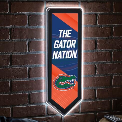 NCAA University of Florida LED Light Sign College Sports Christmas Tree Tabletop Decor, Free-Standing Desk Night Light Lamp for Home, Office, Man Cave, Holiday Gift for Fans, Men & Women – Made in USA in Saudi Arabia