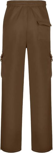Cargo Sweatpants Men Casual Loose Fit Jogging Bottoms Drawstring Elasticated Waist Stretch Work Trousers with Pockets in Saudi Arabia