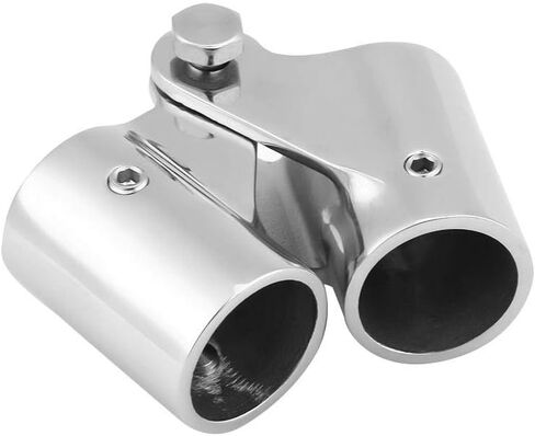 Boat Tube Connector, Stainless Steel Folding Swivel Connector Boat Rail Tube Pipe Fittings for Marine Yacht (22mm) in Saudi Arabia