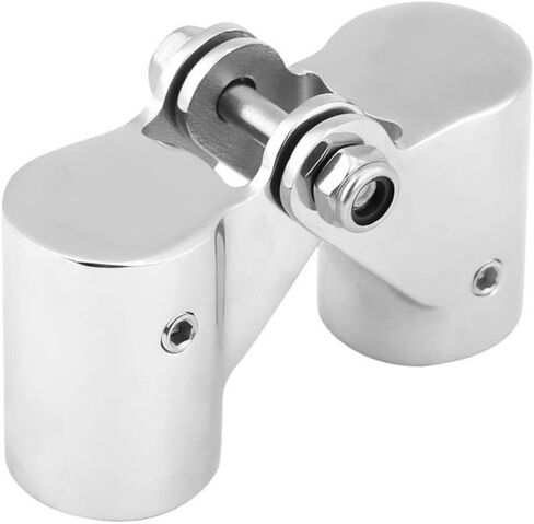 Boat Tube Connector, Stainless Steel Folding Swivel Connector Boat Rail Tube Pipe Fittings for Marine Yacht (22mm) in Saudi Arabia