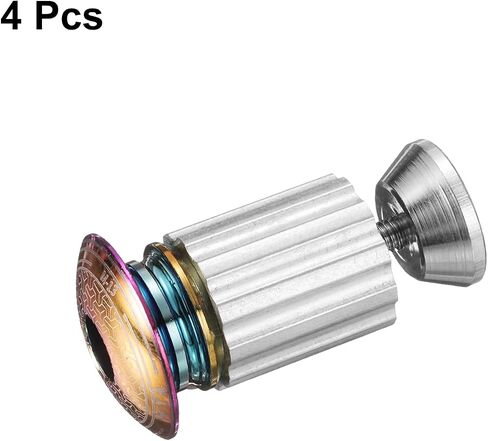 HARFINGTON 2Pair Bar End Plugs Aluminum Handlebar End Caps Bike Plugs 0.6oz Expanding Locking for MTB Road BMX Fixed Gear Bike, Colorful in Saudi Arabia