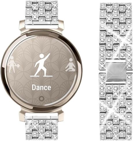Compatible with Garmin Lily2 / 2 Active Watch Band Dressy Replacement Stainless Steel Metal Strap for Women in Saudi Arabia