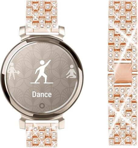 Compatible with Garmin Lily2 / 2 Active Watch Band Dressy Replacement Stainless Steel Metal Strap for Women in Kuwait