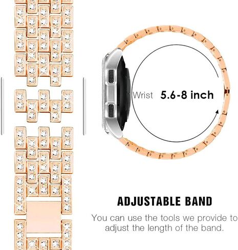 Compatible with Garmin Lily2 / 2 Active Watch Band Dressy Replacement Stainless Steel Metal Strap for Women in Kuwait