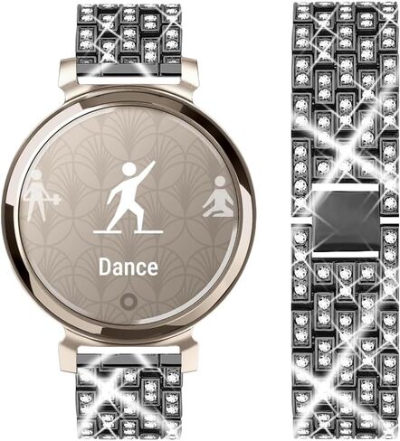 Compatible with Garmin Lily2 / 2 Active Watch Band Dressy Replacement Stainless Steel Metal Strap for Women in Kuwait
