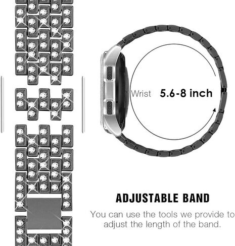 Compatible with Garmin Lily2 / 2 Active Watch Band Dressy Replacement Stainless Steel Metal Strap for Women in Kuwait