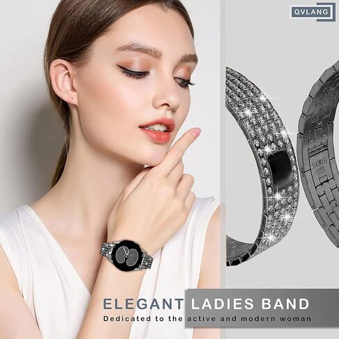 Compatible with Garmin Lily2 / 2 Active Watch Band Dressy Replacement Stainless Steel Metal Strap for Women in Kuwait