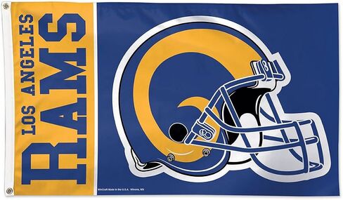 علم Wincraft NFL Los Angeles Rams 3'x5'، مقاس واحد، لون الفريق in Saudi Arabia