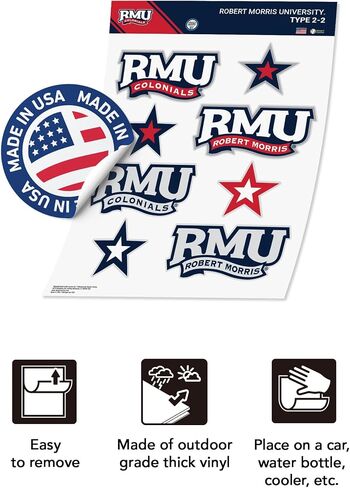 ملصق جامعة صبار الصحراء روبرت موريس المستعمرات RMU ملصق شارات الفينيل زجاجة مياه للكمبيوتر المحمول سجل قصاصات السيارة T2 (النوع 2-2) in Saudi Arabia