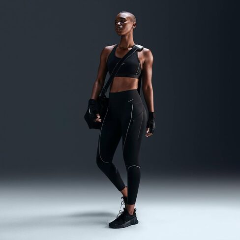 Nike Go Women's Firm-Support High-Waisted 7/8 Leggings with Pockets (FZ0005-010, Black) in Saudi Arabia