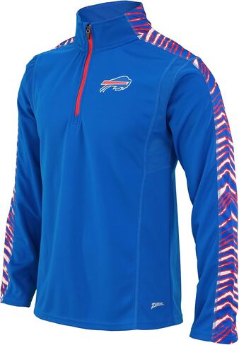 Zubaz NFL Men's Elevated 1/4 Zip Camo Sweatshirt in Saudi Arabia