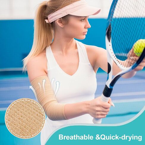 6 Pack,1" x 5 Yards Self Adhesive Bandage Wraps for Sports, Cohesive Bandages,Atheletic Tape for Wrist, Ankle, Hand, Leg,Skin Color,Vet Wrap in Saudi Arabia